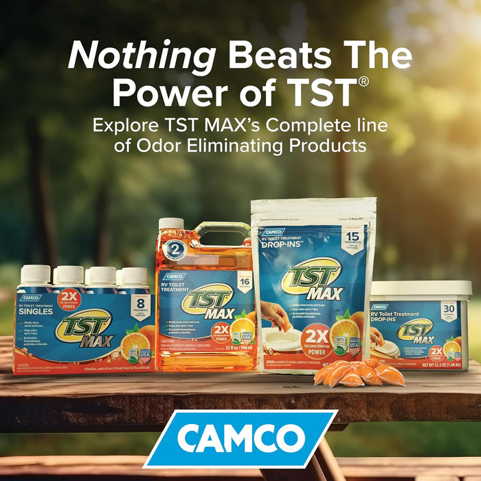 Camco TST MAX RV Toilet Treatment Drop-IN - Made in the USA