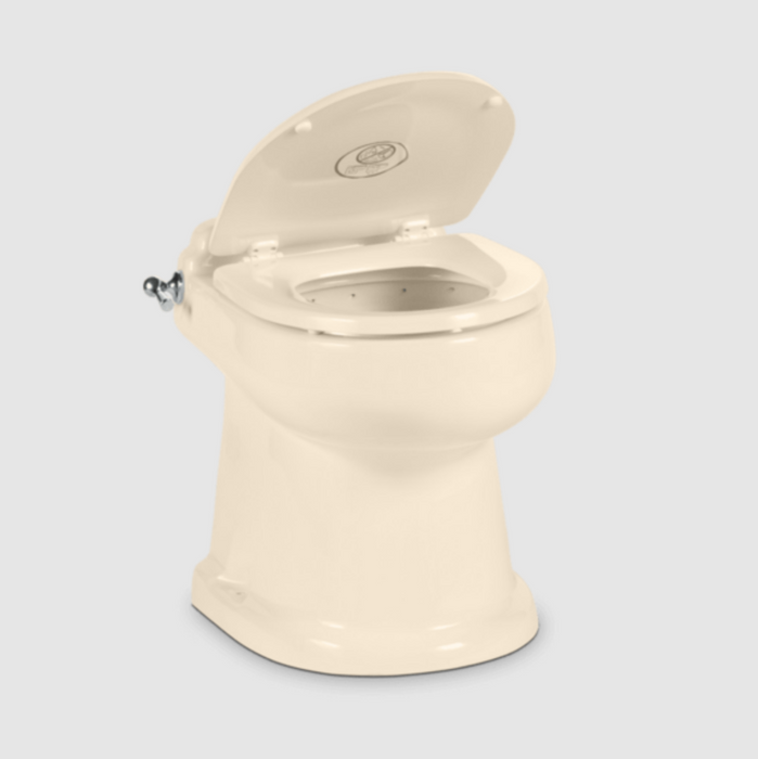Dometic 4310 Premium RV Toilet - Bone Gravity toilet, full-ceramic, lever flush
