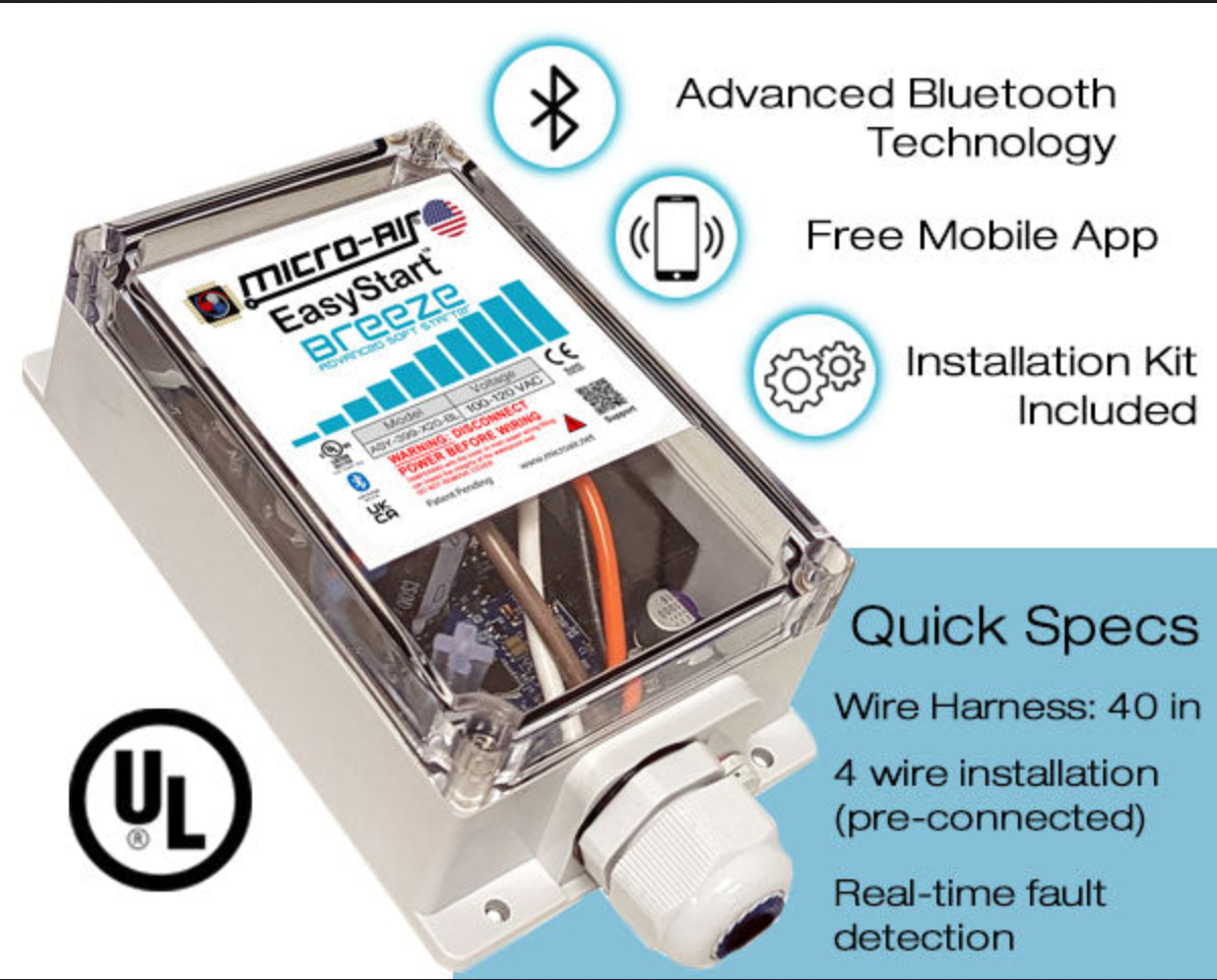Micro-Air EastStart Breeze Soft Starter Bluetooth (120V Only)