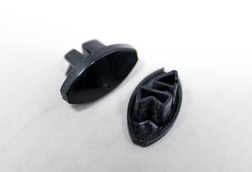 MCD BLACK LEFT HEM RAIL END CAP 25.310L