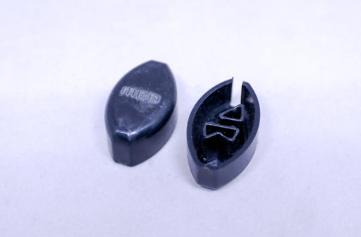 MCD LG/LT BLACK HEM RAIL END CAP 25.306L
