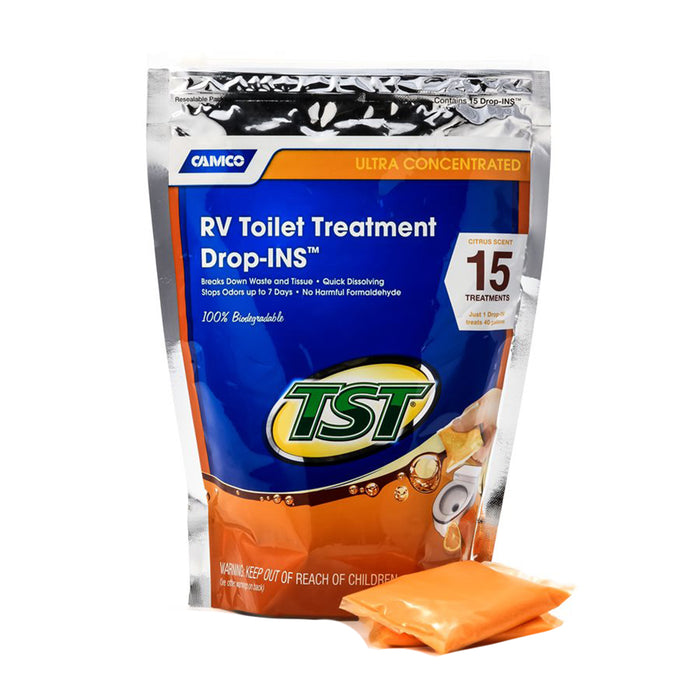 Camco TST MAX RV Toilet Treatment Drop-IN - Made in the USA